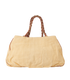 Mia Shoulder Bag, £295, Handbags, Brown/Yellow, Leather/Straw, Back view